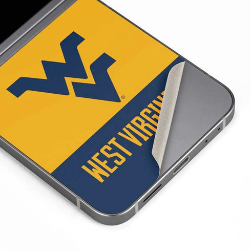 West Virginia University WV Yello split Galaxy Z Flip6 Skin